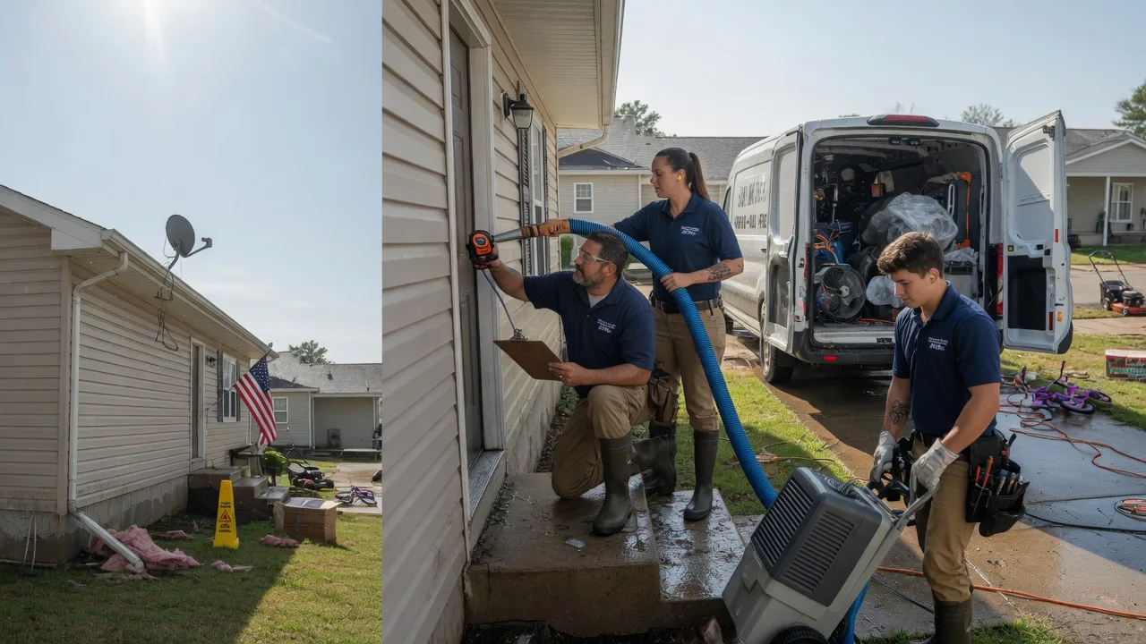 Ceiling Water Damage Restoration in Dickeyville, WI near me
